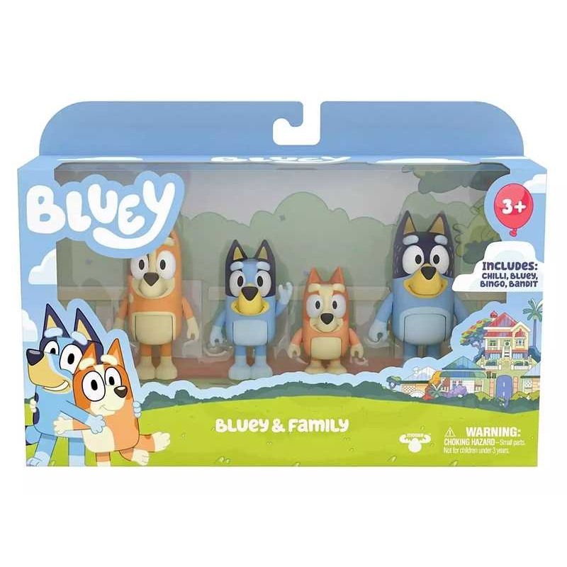 Bluey Pack 4 Figuras Serie 2 Surtido