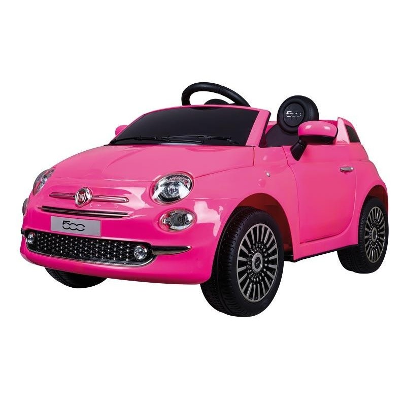 coche de bateria rosa