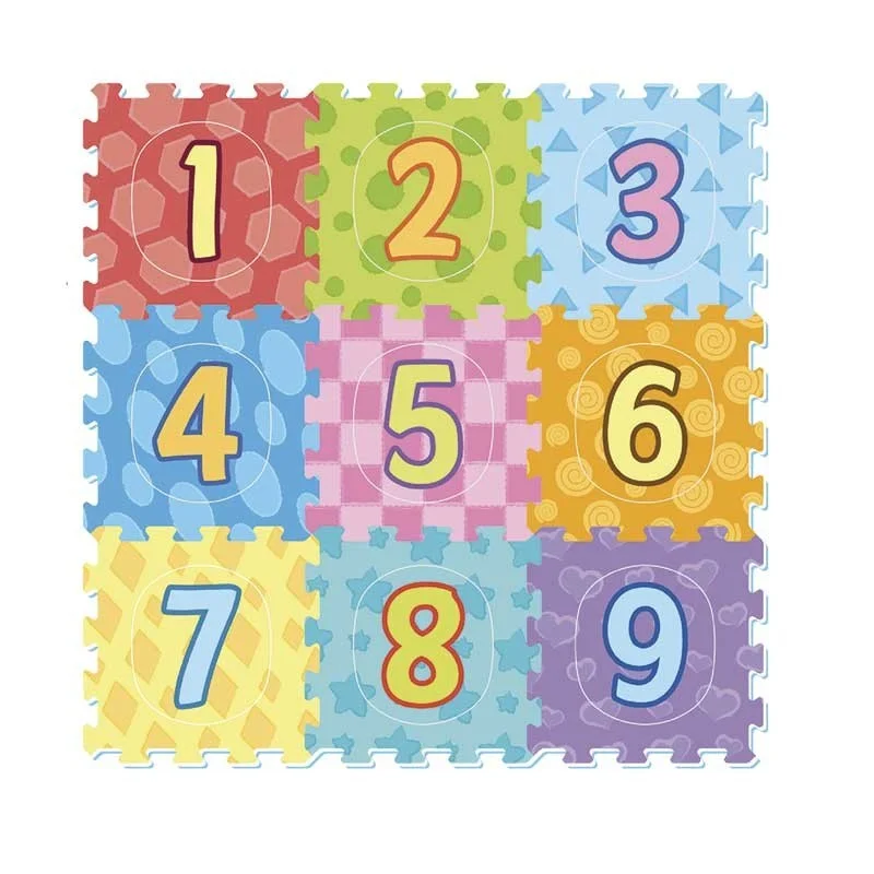 Alfombra Puzzle Goma Eva Infantil Pack X 10 Números Febo - FEBO