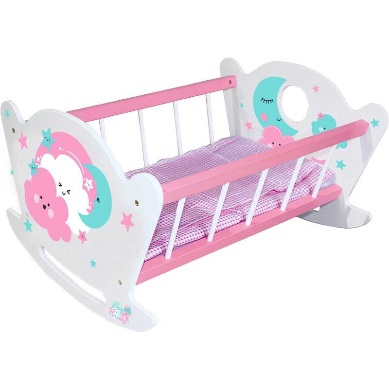 Comprar Cuna para muñecas con móvil y accesorios Baby Bed Carros, c