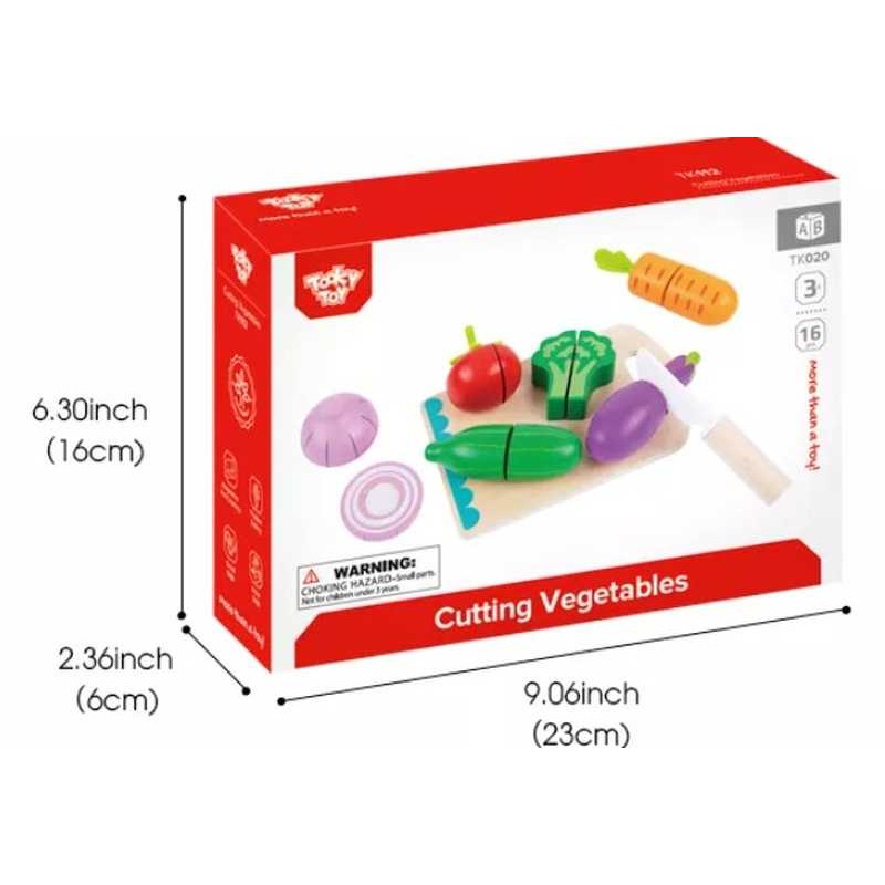 Juego Cortar Vegetales De Madera 0447