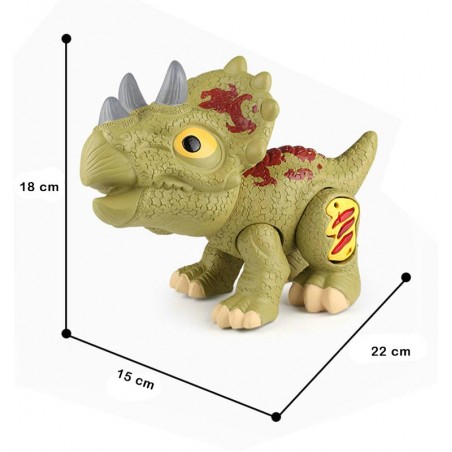 Triceratops Baby con Funciones Luces y Sonidos