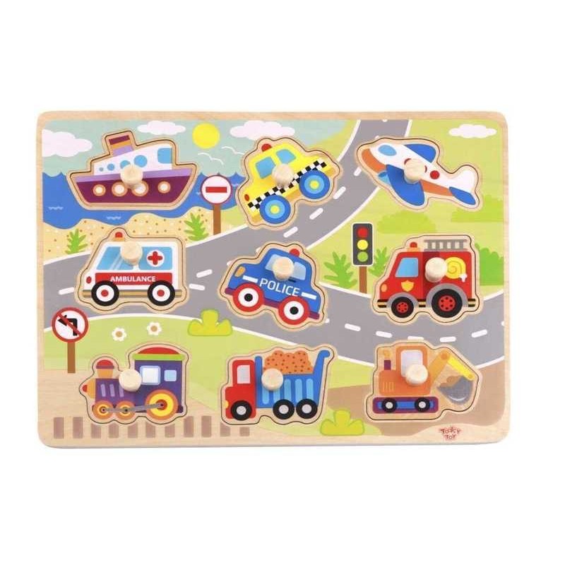 Puzzle infantil online madera