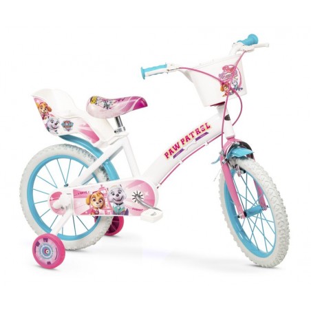 Bicicleta 16 pulgadas Patrulla Canina Blanca