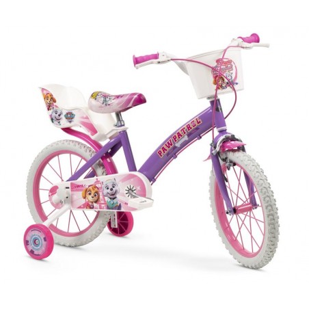 Bicicleta 16 Pulgadas Patrulla Canina Violeta