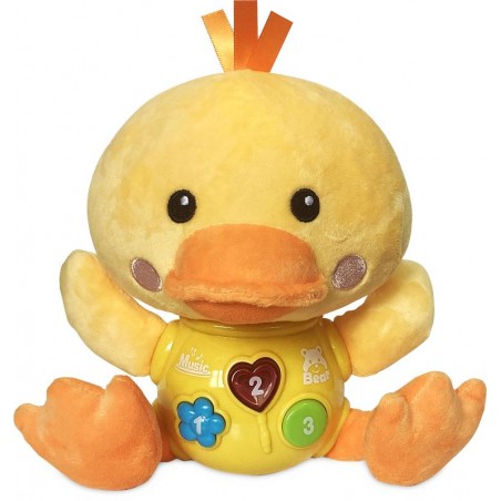 Peluche patito de bebé con sonidos