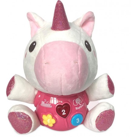 Peluche unicornio bebé con sonidos