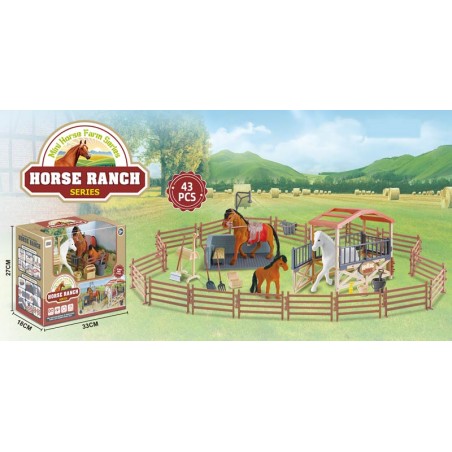 Pack de caballos con rancho