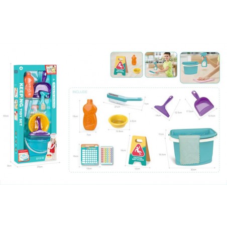 Kit de limpieza infantil para niños 8 piezas