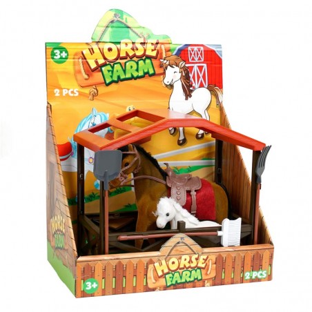 Playset de Caballo con Establo