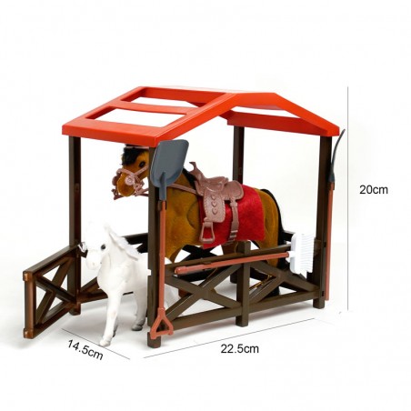 Playset de Caballo con Establo