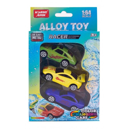 Pack de 3 coches Changing Color 1:64