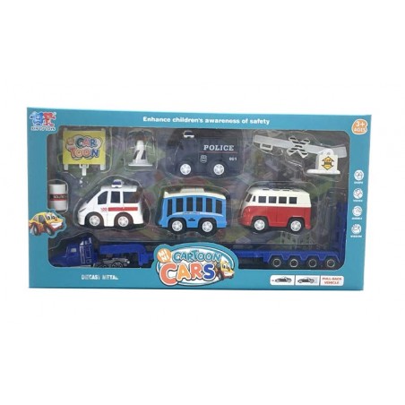 Set de vehículos infantiles Cartoon Cars